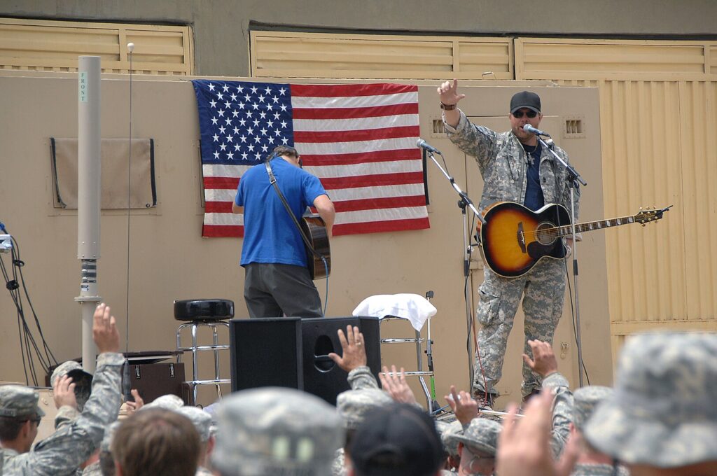Toby Keith Playing in Afghanistan